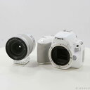 【中古】Canon(キヤノン) EOS 200D (Kiss X9の海外型番) ホワイト EF-S18-55 IS STM レンズキット 【258-ud】
