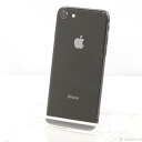 【中古】Apple(アップル) iPhone8 256GB スペースグレイ MQ842J／A SIMフリー 【348-ud】