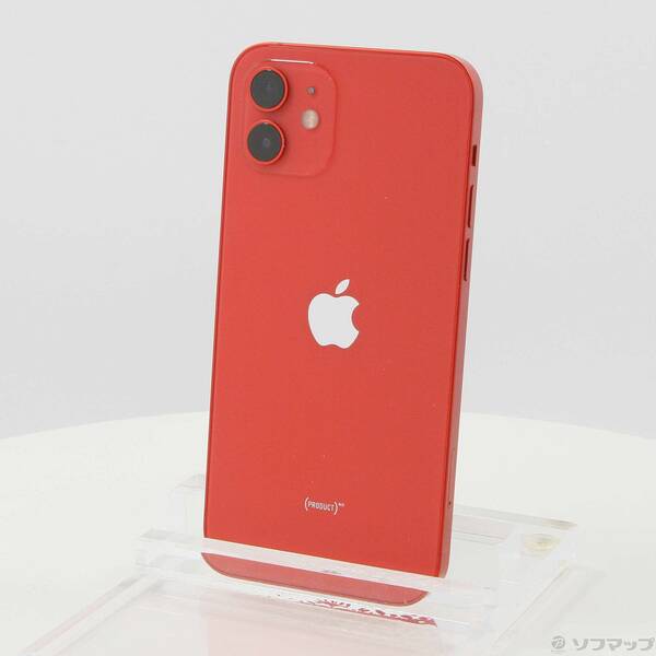 【中古】Apple(アップル) iPhone12 128GB プロダクトレッド MGHW3J／A SIMフリー 【344-ud】