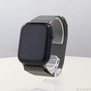 【中古】Apple(アップル) Apple Watch Series 9 GPS 45mm ミッドナイトアルミニウムケース グラファイトミラネーゼループ 【258-ud】