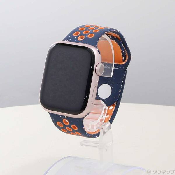 Apple(アップル) Apple Watch Series 9 GPS 45mm ピンクアルミニウムケース ブルーフレイムNikeスポーツバンド 