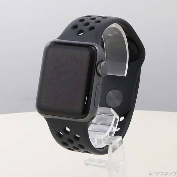 Apple(アップル) Apple Watch Series 3 Nike+ GPS 38mm スペースグレイアルミニウムケース アンスラサイト／ブラックNikeスポーツバンド 