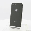 【中古】Apple(アップル) iPhone8 256GB スペースグレイ MQ842J／A SIMフリー 【344-ud】