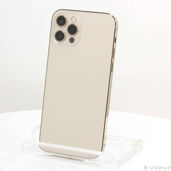 【中古】Apple(アップル) iPhone12 Pro 128GB ゴールド MGM73J／A SIMフリー 【305-ud】