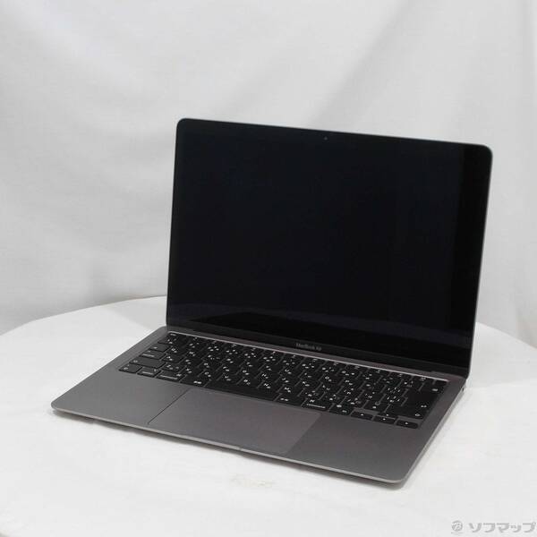 【中古】Apple(アップル) MacBook Air 13.3-inch Late 2020 MGN63J／A Apple M1 8コアCPU_7コアGPU 8GB SSD256GB スペースグレイ 〔12.6 Monterey〕 【381-ud】