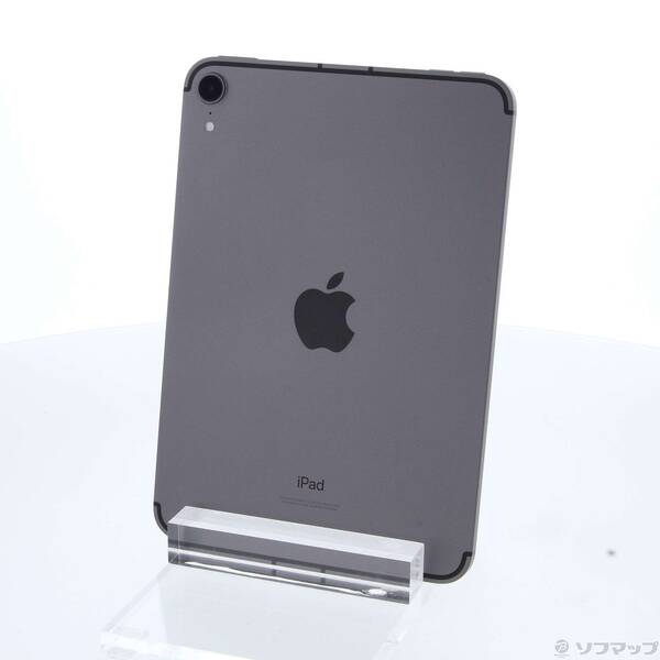 【中古】Apple(アップル) iPad mini 第6世代 256GB スペースグレイ MK8F3J／A SIMフリー 【344-ud】