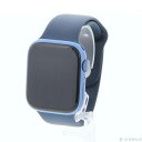 【中古】Apple(アップル) Apple Watch Series 7 GPS 45mm ブルーアルミニウムケース アビスブルースポーツバンド 【349-ud】