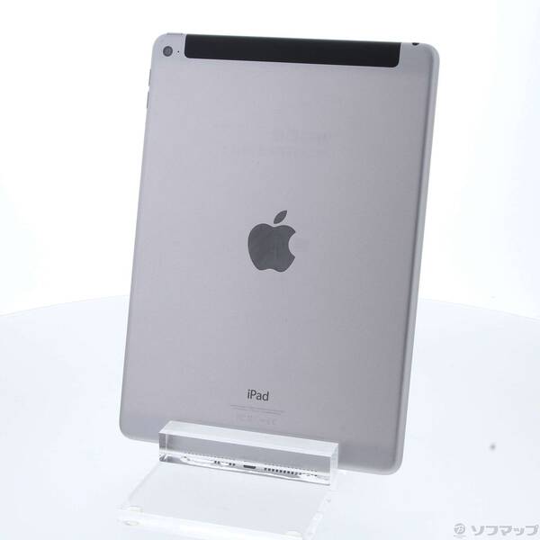 【中古】Apple(アップル) iPad Air 2 64GB スペースグレイ MGHX2J／A docomo 【384-ud】