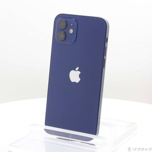 【中古】Apple(アップル) iPhone12 128GB ブルー NGHX3J／A SIMフリー 【247-ud】