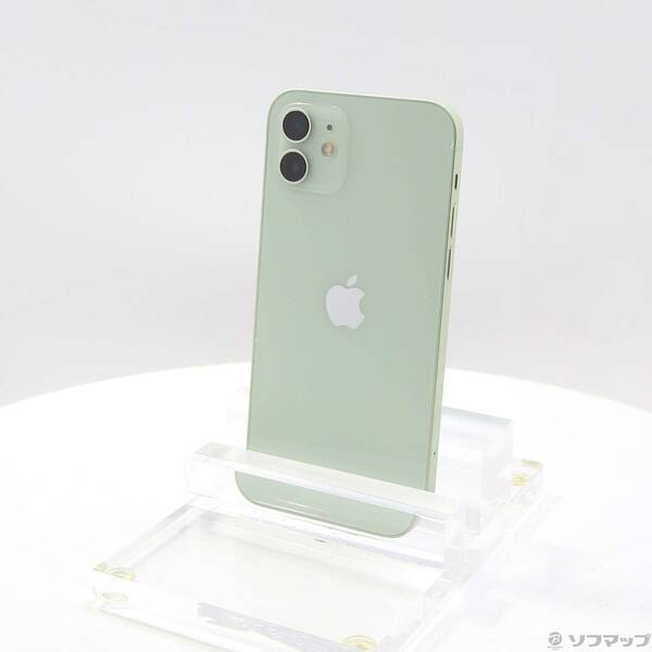 【中古】Apple(アップル) iPhone12 128GB グリーン MGHY3J／A SIMフリー 【371-ud】