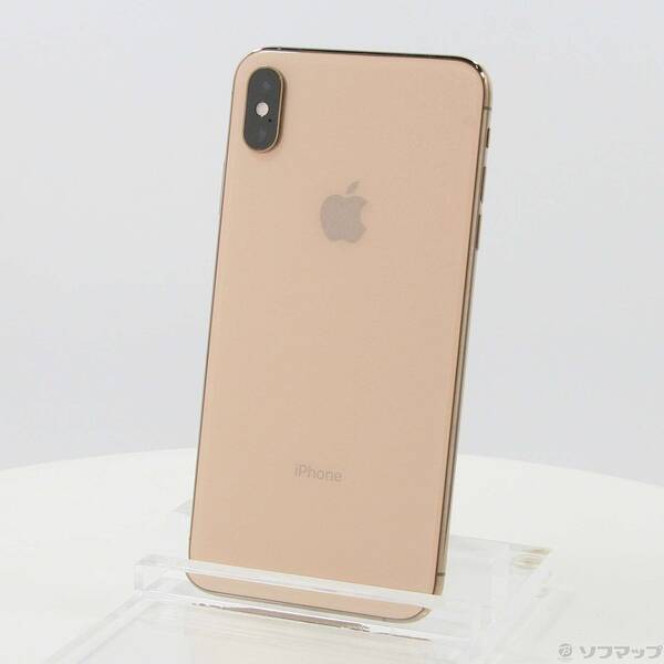 【中古】Apple(アップル) iPhoneXS Max 256GB ゴールド MT6W2J／A SIMフリー 【344-ud】