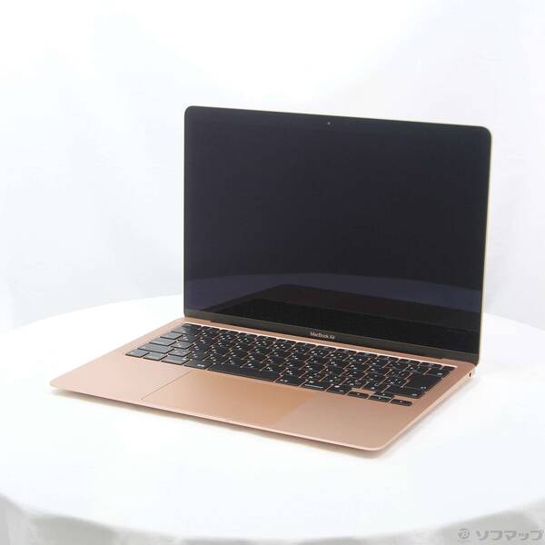 【中古】Apple(アップル) MacBook Air 13.3-inch Late 2020 MGND3J／A Apple M1 8コアCPU_7コアGPU 8GB SSD256GB ゴールド 〔12.6 Mont..