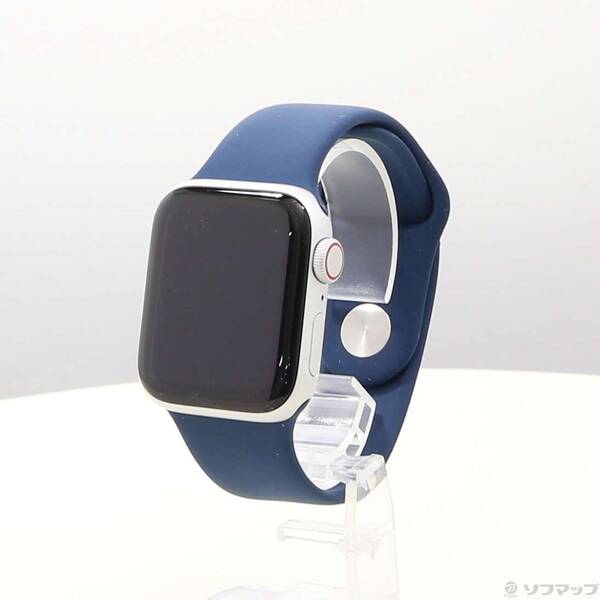 【中古】Apple(アップル) Apple Watch SE 第1世代 GPS + Cellular 40mm シルバーアルミニウムケース アビスブルースポーツバンド 【348-ud】