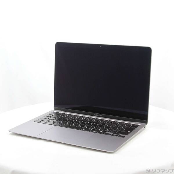 【中古】Apple(アップル) MacBook Air 13.3-inch Late 2020 MGN63J／A Apple M1 8コアCPU_7コアGPU 8GB SSD256GB スペースグレイ 〔12.6 Monterey〕 【348-ud】