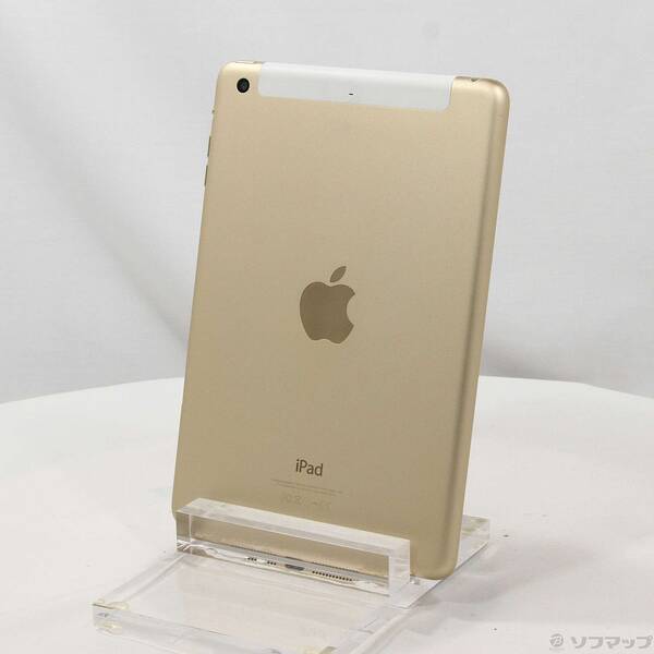 【中古】Apple(アップル) iPad mini 3 16GB ゴールド MGYR2J／A docomo 【381-ud】