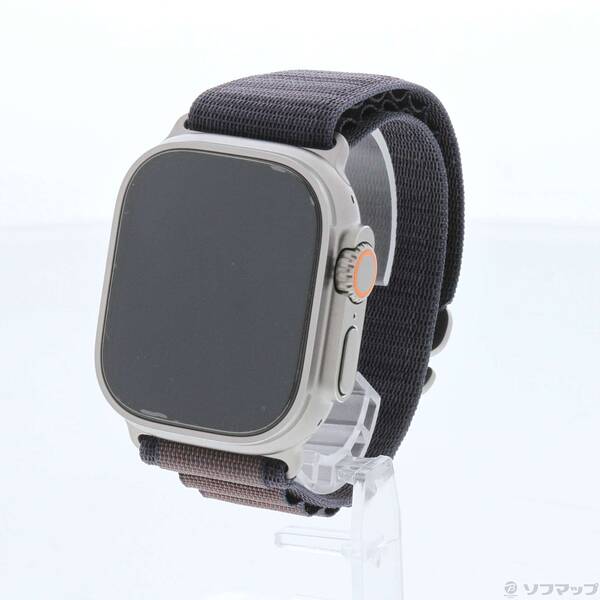 【中古】Apple(アップル) Apple Watch Ultra 2 GPS + Cellular 49mm チタニウムケース インディゴアルパインループ 【258-ud】