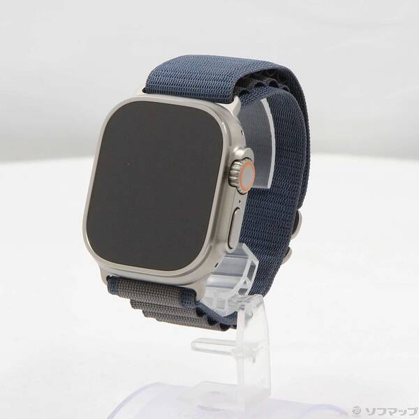 【中古】Apple(アップル) Apple Watch Ultra 2 GPS + Cellular 49mm チタニウムケース ブルーアルパインループ 【276-ud】