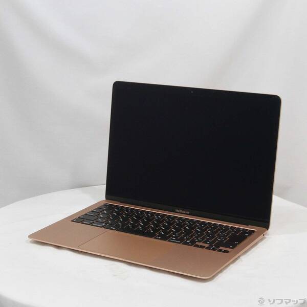 【中古】Apple(アップル) MacBook Air 13.3-inch Late 2020 MGND3J／A Apple M1 8コアCPU_7コアGPU 16GB SSD256GB ゴールド 〔12.6 Monterey〕 【258-ud】