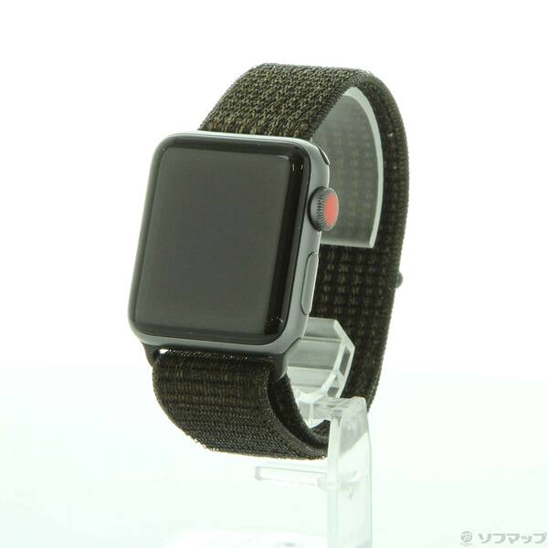 Apple(アップル) Apple Watch Series 3 Nike+ GPS + Cellular 38mm スペースグレイアルミニウムケース ブラック／ピュアプラチナNikeスポーツループ 