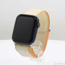 【中古】Apple(アップル) Apple Watch Series 6 GPS 44mm ブルーアルミニウムケース クリームスポーツループ 【344-ud】