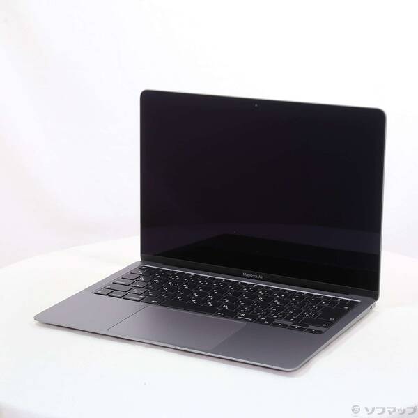 【中古】Apple(アップル) MacBook Air 13.3-inch Late 2020 MGN63J／A Apple M1 8コアCPU_7コアGPU 8GB SSD256GB スペースグレイ 〔12.6 Monterey〕 【262-ud】