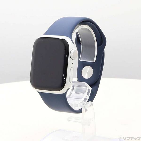 【中古】Apple(アップル) Apple Watch Series 9 GPS 41mm シルバーアルミニウムケース ストームブルースポーツバンド 【349-ud】