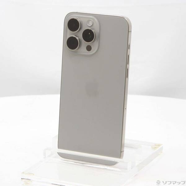 【中古】Apple(アップル) iPhone15 Pro Max 1TB ナチュラルチタニウム MU713J／A SIMフリー 【262-ud】