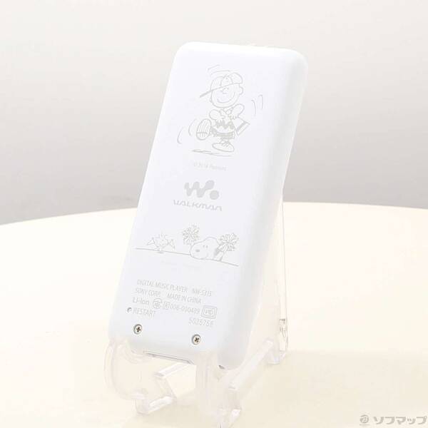 【中古】SONY(ソニー) WALKMAN S310シリーズ PEANUTS LETS CHEER! Collection メモリ16GB ホワイト／チャーリーブラウン NW-S315／PNC 【348-ud】