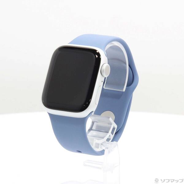 【中古】Apple(アップル) Apple Watch Series 9 GPS 41mm シルバーアルミニウムケース ウィンターブルースポーツバンド 【368-ud】