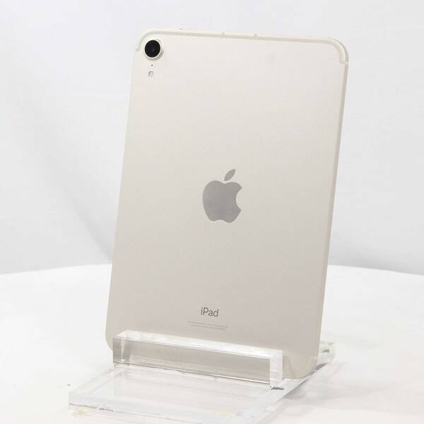 【中古】Apple(アップル) iPad mini 第6世代 64GB スターライト MK8C3J／A SIMフリー 【276-ud】