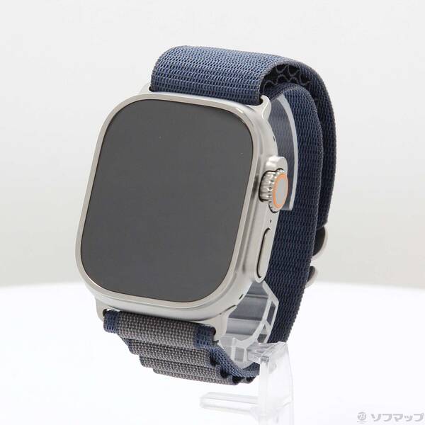 【中古】Apple(アップル) Apple Watch Ultra 2 GPS + Cellular 49mm チタニウムケース ブルーアルパインループ 【269-ud】