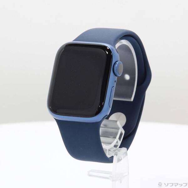【中古】Apple(アップル) Apple Watch Series 7 GPS 41mm ブルーアルミニウムケース アビスブルースポーツバンド 【269-ud】