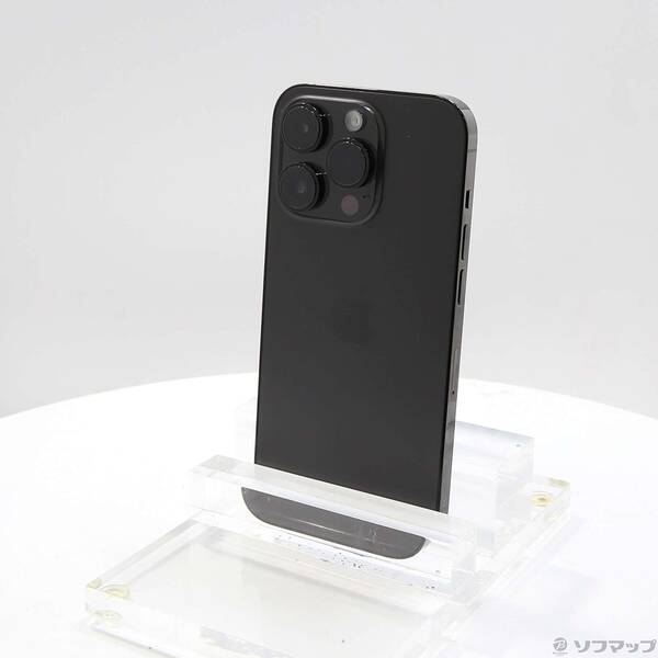 【中古】Apple(アップル) iPhone14 Pro 256GB スペースブラック MQ0Q3J／A SIMフリー 【305-ud】