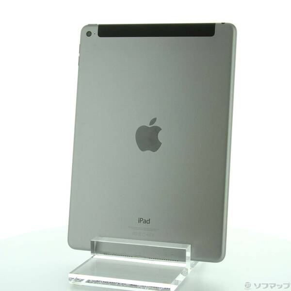 【中古】Apple(アップル) iPad Air 2 64GB スペースグレイ MGHX2J／A au 【297-ud】
