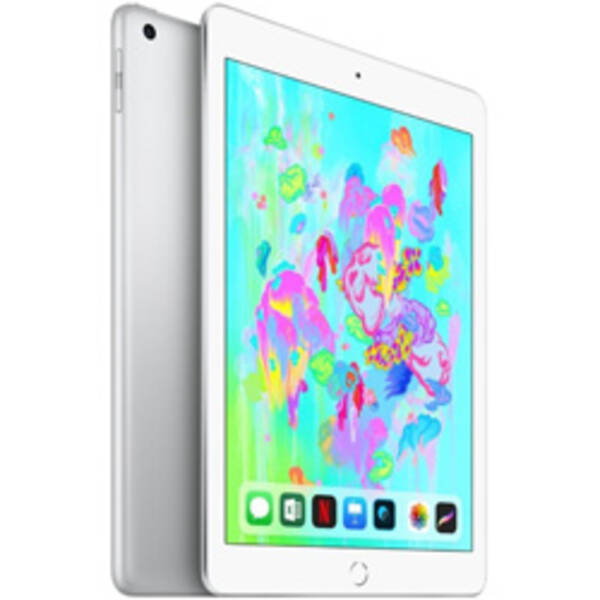 【中古】Apple(アップル) iPad 第6世代 128GB シルバー MR7K2J／A Wi-Fi 【258-ud】