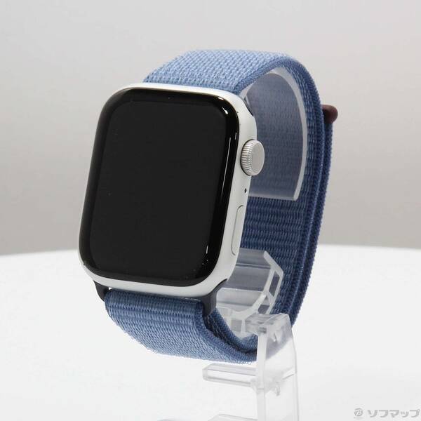 【中古】Apple(アップル) Apple Watch Series 9 GPS 45mm シルバーアルミニウムケース ウィンターブルースポーツループ 【295-ud】