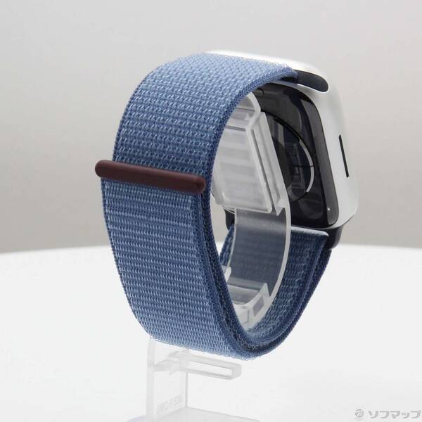 【中古】Apple(アップル) Apple Watch Series 9 GPS 45mm シルバーアルミニウムケース ウィンターブルースポーツループ 【295-ud】