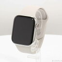 【中古】Apple(アップル) Apple Watch Series 7 GPS + Cellular 45mm シルバーステンレススチールケース スターライト...