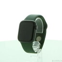 【中古】Apple(アップル) Apple Watch Series 7 GPS 41mm グリーンアルミニウムケース クローバースポーツバンド 【198-ud...