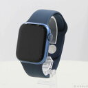 【中古】Apple(アップル) Apple Watch Series 7 GPS 41mm ブルーアルミニウムケース アビスブルースポーツバンド 【349-ud...