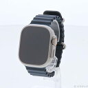 【中古】Apple(アップル) 〔展示品〕 Apple Watch Ultra 2 GPS + Cellular 49mm チタニウムケース ブルーオーシャンバ...