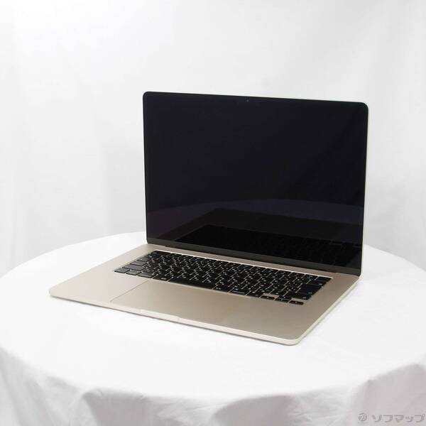 【中古】Apple(アップル) 〔展示品〕 MacBook Air 15.3-inch Mid-2023 MQKU3J／A Apple M2 8コアCPU_10コアGPU 8GB SSD256GB スターライト 〔13.6 Ventura〕 【258-ud】
