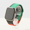 【中古】Apple(アップル) Apple Watch Series 7 GPS + Cellular 41mm グラファイトステンレススチールケース Blac...