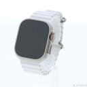 【中古】Apple(アップル) 〔展示品〕 Apple Watch Ultra 2 GPS + Cellular 49mm チタニウムケース ホワイトオーシャン...