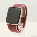 【中古】Apple(アップル) Apple Watch Series 6 GPS + Cellular 44mm ゴールドアルミニウムケース プラムスポーツルー...