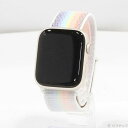 【中古】Apple(アップル) Apple Watch Series 8 GPS + Cellular 45mm スターライトアルミニウムケース プライドエディ...