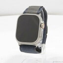 【中古】Apple(アップル) Apple Watch Ultra 2 GPS + Cellular 49mm チタニウムケース ブルーアルパインループ 【29...