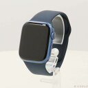 【中古】Apple(アップル) Apple Watch Series 7 GPS 41mm ブルーアルミニウムケース アビスブルースポーツバンド 【262-ud...