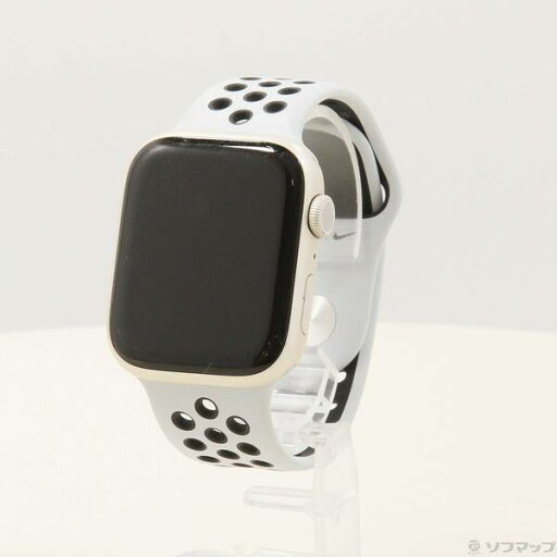 【中古】Apple(アップル) Apple Watch Series 7 Nike GPS 45mm スターライトアルミニウムケース ピュアプラチナム/ブラックNikeスポーツバンド 【196-ud】 【中古】Apple(アップル) Apple Watch Series 7 Nike GPS 45mm スターライトアルミニウムケース ピュアプラチナム/ブラックNikeスポーツバンド 【196-ud】