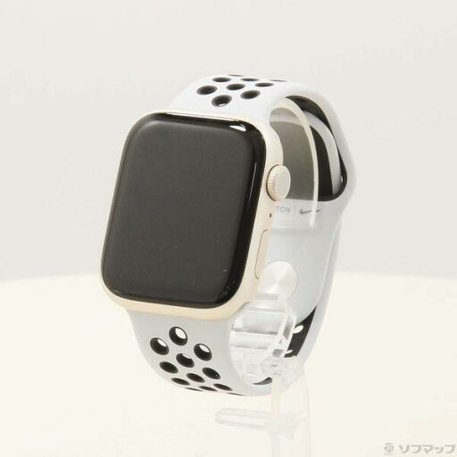 【中古】Apple(アップル) Apple Watch Series 7 Nike GPS 45mm スターライトアルミニウムケース ピュアプラチナム/ブラックNikeスポーツバンド 【196-ud】 【中古】Apple(アップル) Apple Watch Series 7 Nike GPS 45mm スターライトアルミニウムケース ピュアプラチナム/ブラックNikeスポーツバンド 【196-ud】